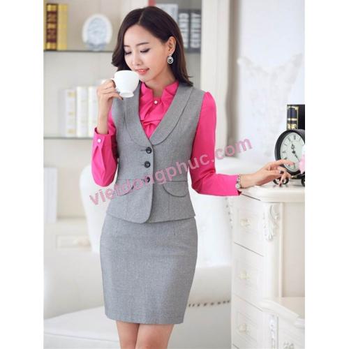 Đồng phục áo gile Nữ 04 Đồng phục áo gile Nữ 04